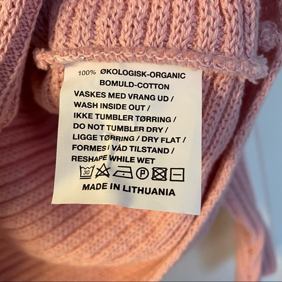Organic Cotton Sweater by Skovhuus. Small, Pink. - Picture 8 of 11